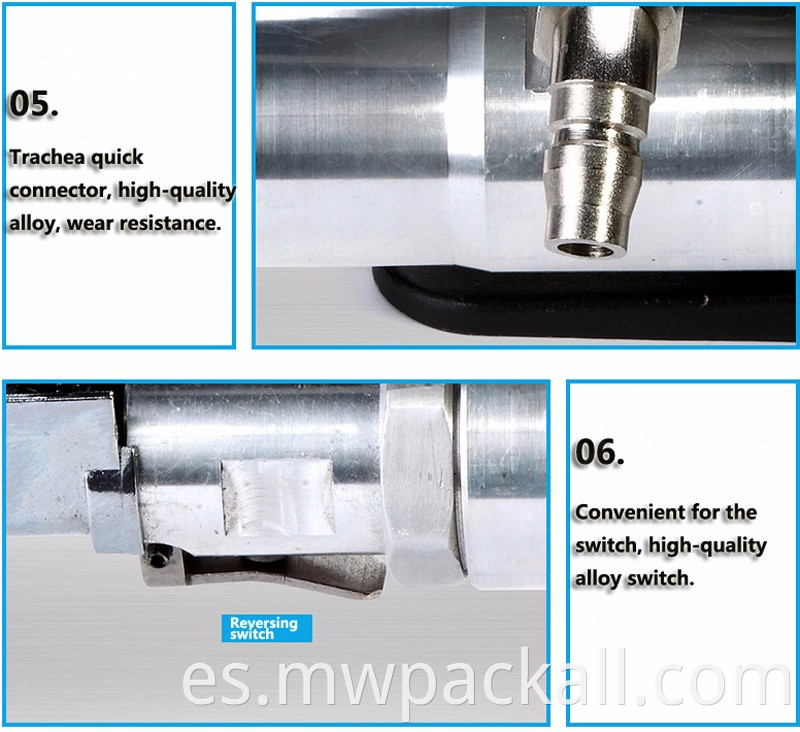 Herramienta de empaque de correa de plástico manual/ Herramienta de embalaje de máquina de tirantes neumáticos de bajo precio